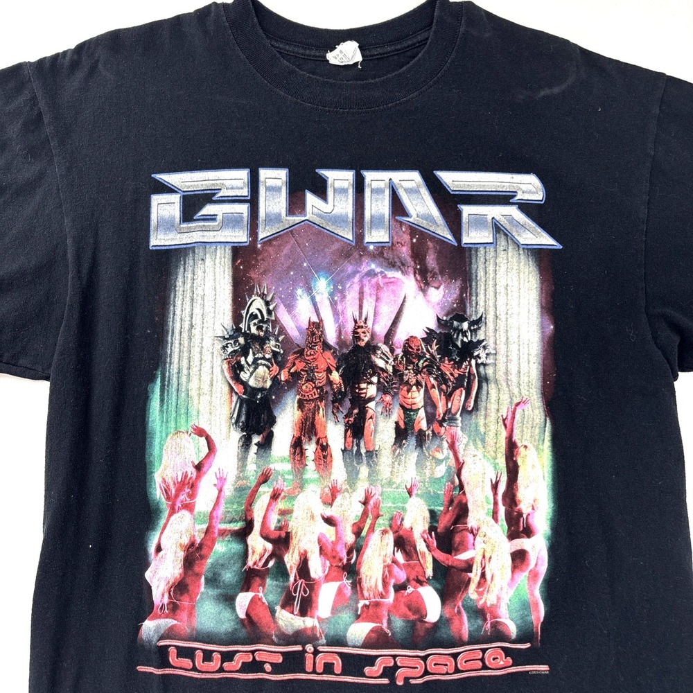 Vtg 2009 Gwar Lust in Space Anvil Band T-Shirt Size XL Mens Black Graphic Metal